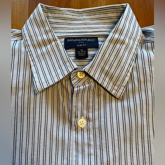 Banana Republic Other - Banana Republic - Slim Fit - Navy/Light Blue/White